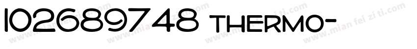 102689748 thermo字体转换